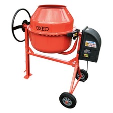 Bétonnière 160L - 650W - 29,5 tr/min - Couronne Dentée en fonte - Grand volant b