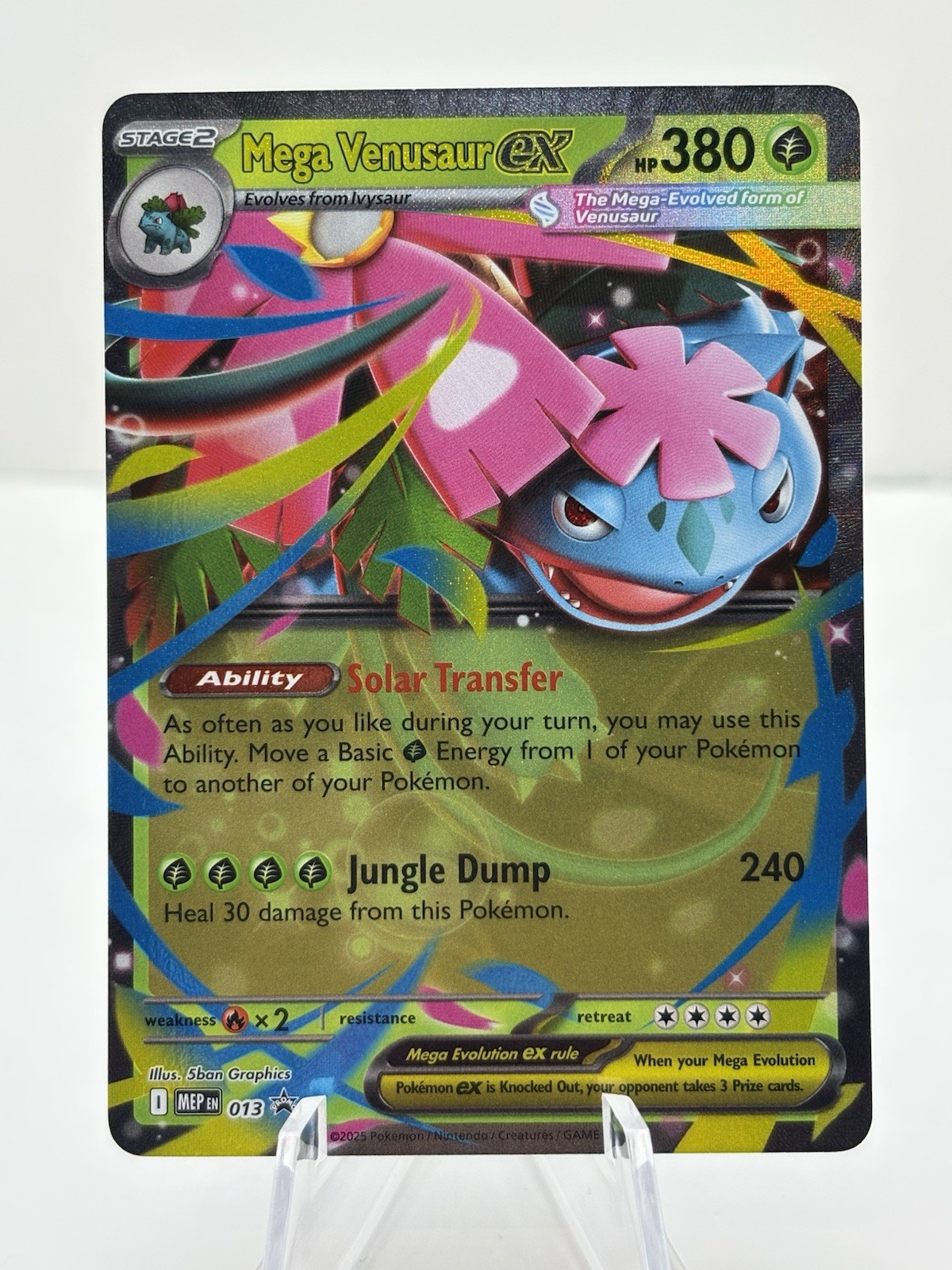 Mega Venusaur ex 013 Holo ME: Mega Evolution Promo Pokemon TCG