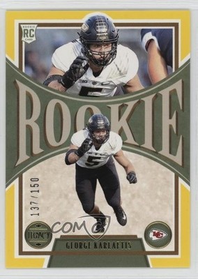 2022 Panini Legacy Rookies Yellow /150 George Karlaftis #174 Rookie RC 0j5z