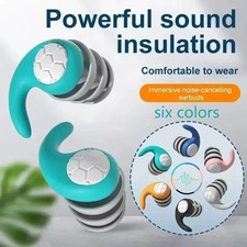 UK Noise Cancelling Comfortable 3 Layer Earplugs 40db Ear Plugs for Sleep/work