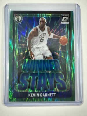 2024-25 Optic Kevin Garnett Winner Stays #17 Green Shock Prizm