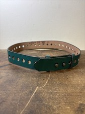 Vtg Green Leather Girl Scout Belt Top Grain Bridle Cowhide 26 8-178