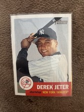 DEREK JETER LOT OF 2, 2002 TOPPS HERITAGE #114, NEW YORK YANKEES  HOF  SHARP!