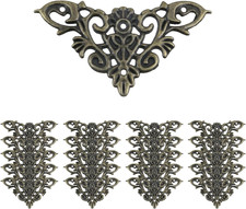 20-Pack Antique Bronze Corner Protectors - Decorative Edge Guards for Photo, Boo