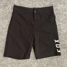 Fox Racing Ranger Shorts Youth 26 Black Performance MTB Biking Nylon Blend