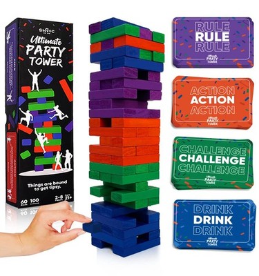 SWOOC Games - Ultimate Party Tower  - 100 Original Commands, 60 Blocks, & 1000s