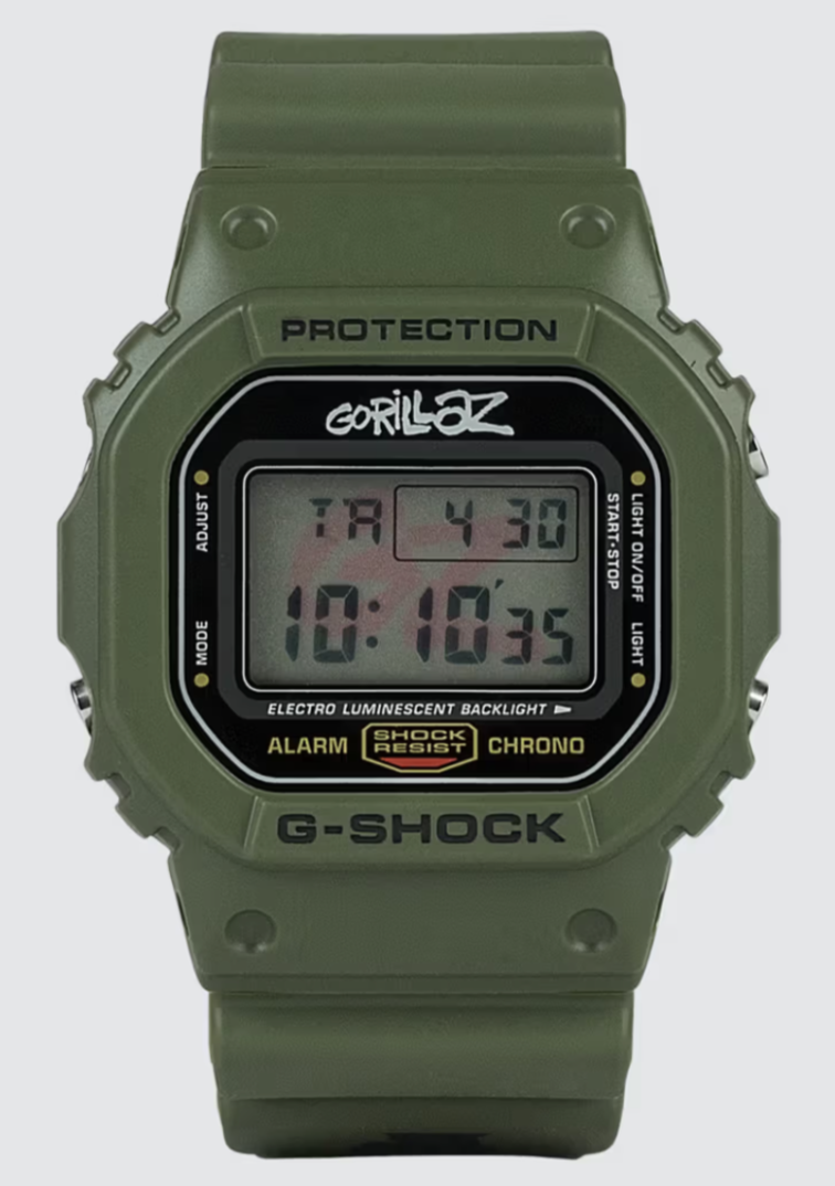 G-SHOCK × Gorillaz デジタル腕時計 Casio G Shock x GORILLAZ Murdoc DW-5600GRLZM-3 Rare Limited