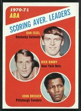 1971-72 Topps - League Leaders Rick Barry, Dan Issel, John Brisker #147 (RC)