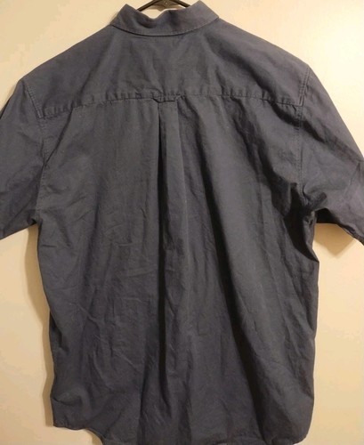 Disney World Short Sleeve Button Down Shirt Blue with Mickey Mouse Mens Large - Picture 5 of 5