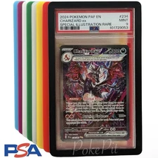 PSA Graded Card Slab Soft Silicone Bumper Guard Protector Skin 8 Colors Pokemon