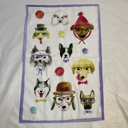 Sur La Table Kitchen Towel 18x28 Fancy Dog Faces Balls Ties Cotton Novelty - Bild 1 von 9