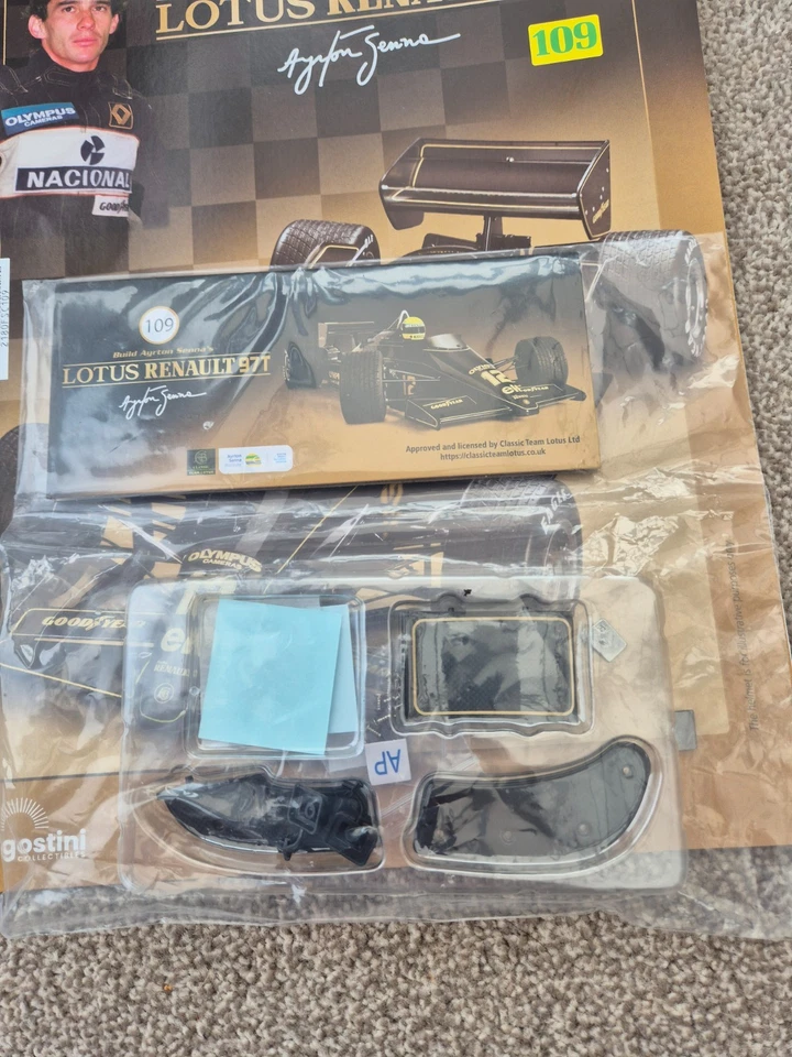 1/8 DEAGOSTINI BUILD THE 1985 LOTUS RENAULT 97T AYRTON SENNA F1 CAR ISSUE #109 - Image 2 of 3
