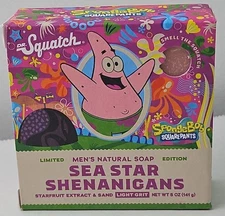 Dr. Squatch Sea Star Shenanigans Patrick  SpongeBob Square Pants Soap 5oz