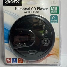 GPX PC332B Personal CD Player FM Radio 60-Second Anti-Skip Protection - New