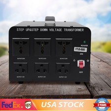 5000W Power Step Up/Step Down Voltage Transformer Converter 110V 220V Heavy Duty