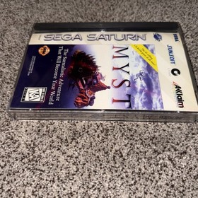 Myst (Sega Saturn, 1995) CIB Complete in Box w Manual + Reg Card + Foam LN MINT