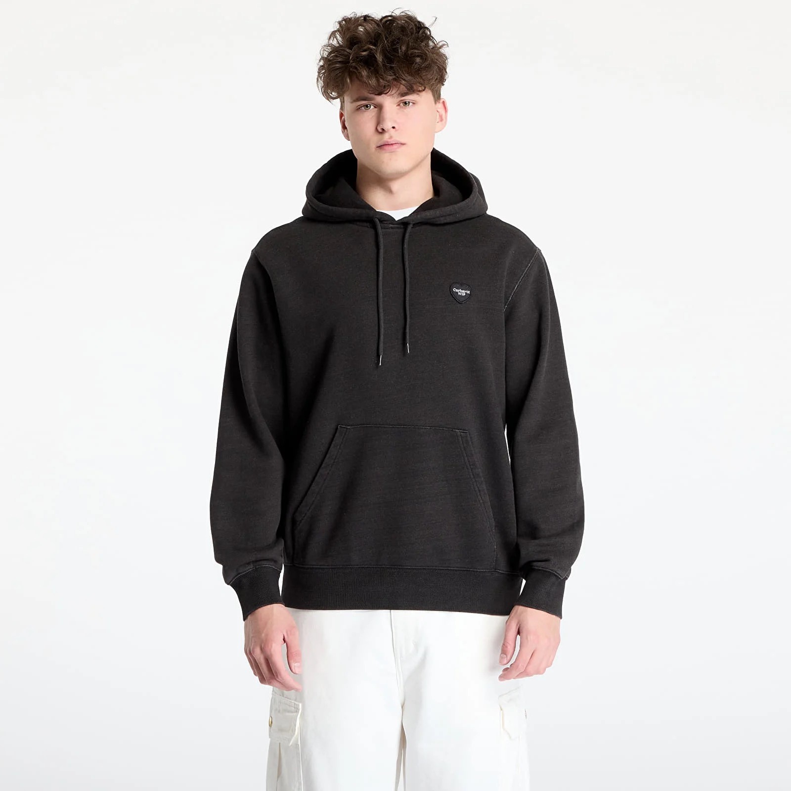 Carhartt WIP Hooded Ingo Sweat (Black Garment Dyed) Mens Size Large Brand New image 5
