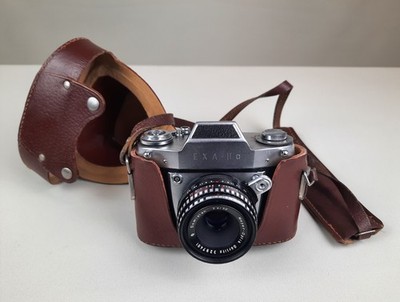 Alte Orginal EXA II a Kamera Ihagee Dresden Fotoapparat Fotokamera mit Tasche
