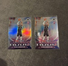 2023-24 NBA Hoops Premium Stock Victor Wembanyama RC HOOPLA SILVER PRIZM + Base.
