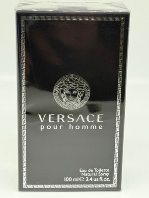 VERSACE POUR HOMME by VERSACE 3.4 FL oz / 100 ML Eau De Toilette Spray Sealed