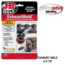 JB Weld - Exhaust Weld Total Exhaust |2 X 72" |Fiberglass Wrap |Temp Resistant