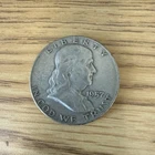 1957 Benjamin Franklin US Liberty Bell Half Dollar Silver 50 C Coin Collectible!