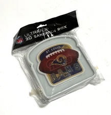 ST LOUIS RAMS NFL UltraFlip 3D Plastic Sandwich Box Holder Container NEW SEALED