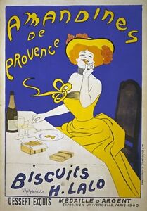 AV62 Vintage 1905 French Pernot Biscuits Advertisement Poster Re-Print A4
