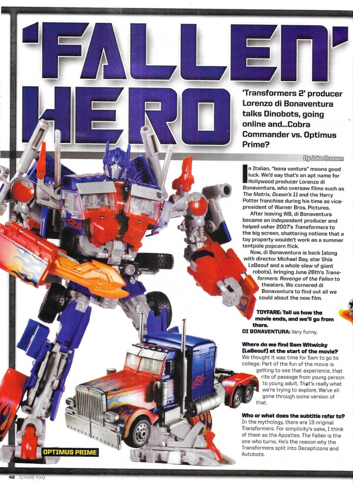 Toyfare Magazine Transformers DC Universe Classics Best Video Game Toys ...