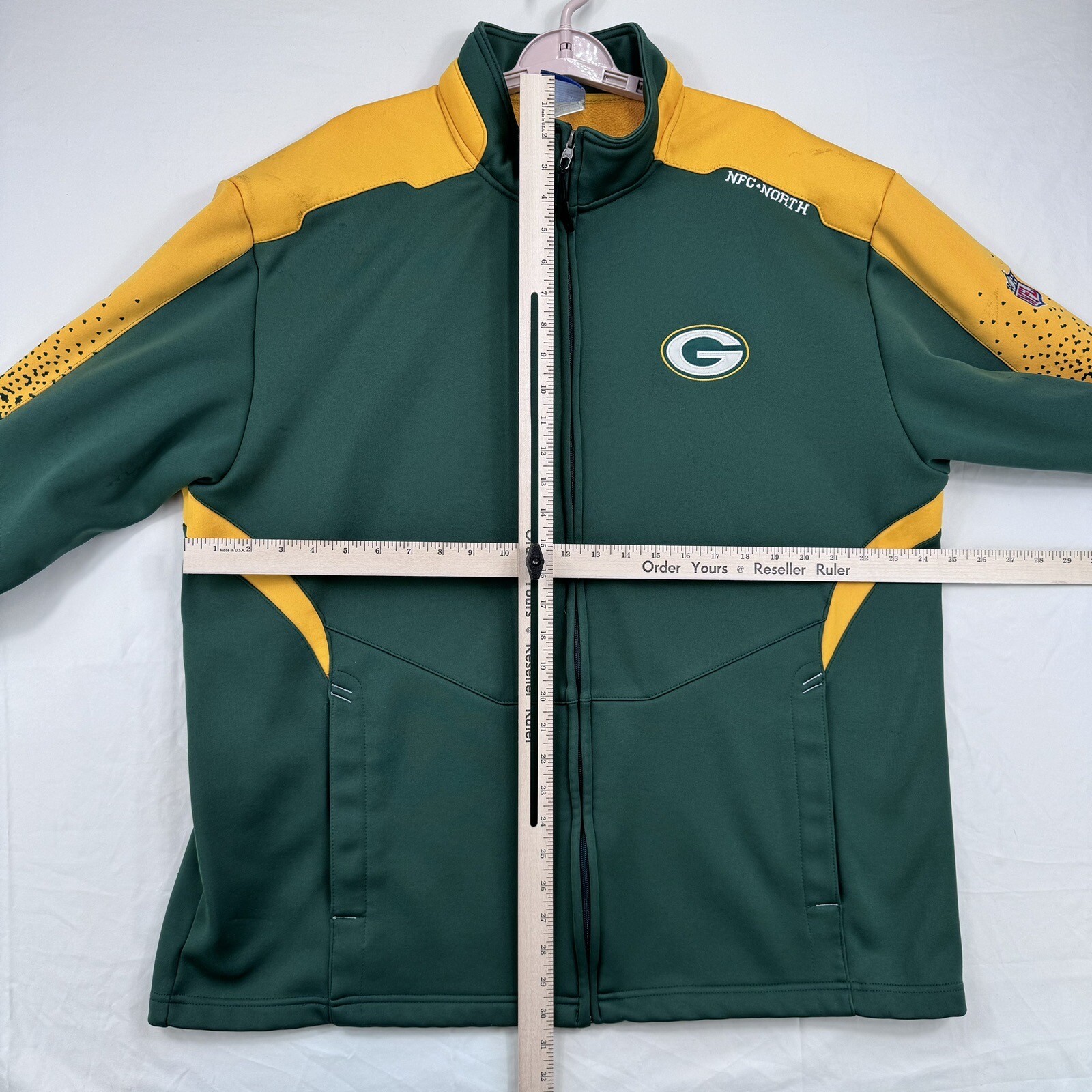NFL Green Bay Packers Team Mens XL Issued Reebok Soft Shell Fleece Jacket thumbnail 18