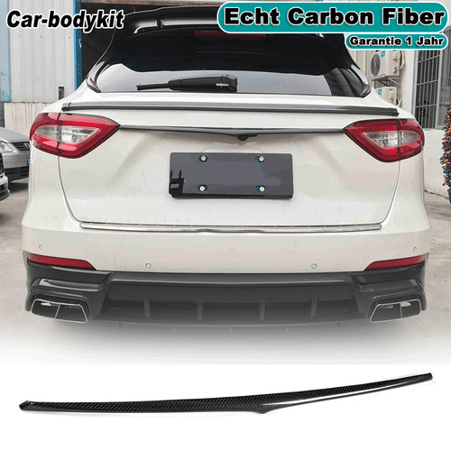 Carbon Heck Lippe Kofferraum Spoiler Trunk Cover Trim für Maserati Levante 16-20 - Bild 1 von 10