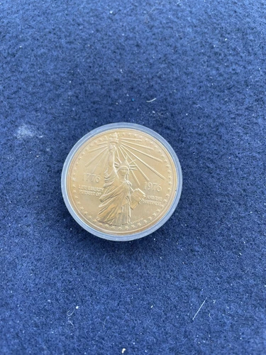 1976 Bicentennial Coin Gold Toned Statue Of Liberty