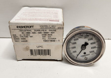 NEW OLD STOCK ASHCROFT 2-1/2" 5000 PSI 1/4" PRESSURE GAUGE 25-1009-SWL-02B-5000