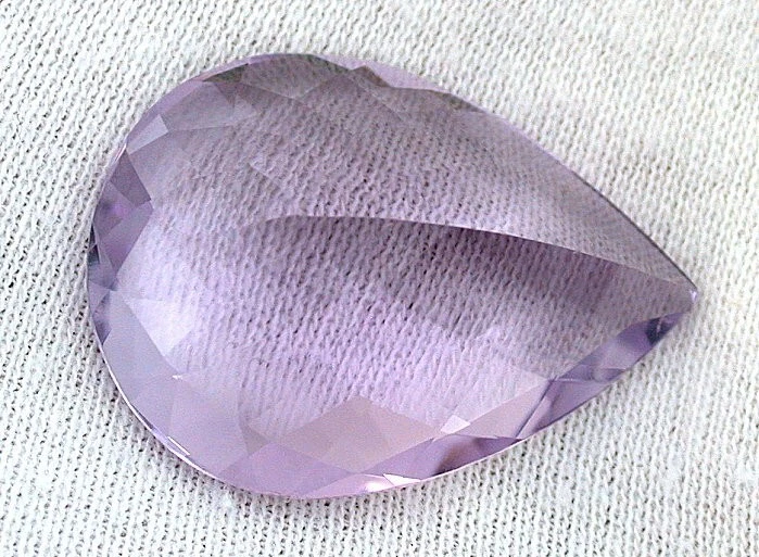 37.11 Ct Damero brasileño natural Pera Rosa De Francia Amatista Gema EBS463 Foto 3 de 3