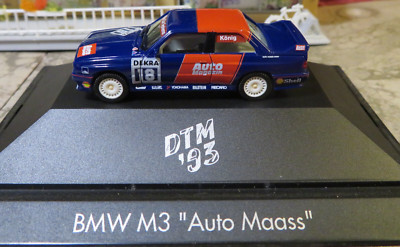 HERPA H0 1:87 Auto Maass BMW M3 E 30 DTM 1993 Kurt König Nr. 18 Auto Magazin