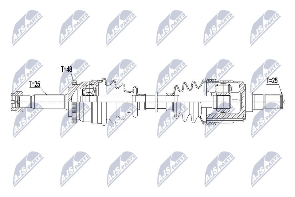 N.T.Y. NPW-HY-549.NTY Drive Shaft for HYUNDAI - Image 4