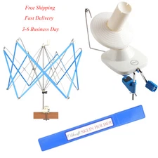 Olikraft Yarn Ball Winder and Umbrella Swift (with Skein Holder) Basic Combo Set