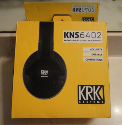 NEW KRK Systems KNS6402 Professional Closed Back Around Ear Studio Headphones