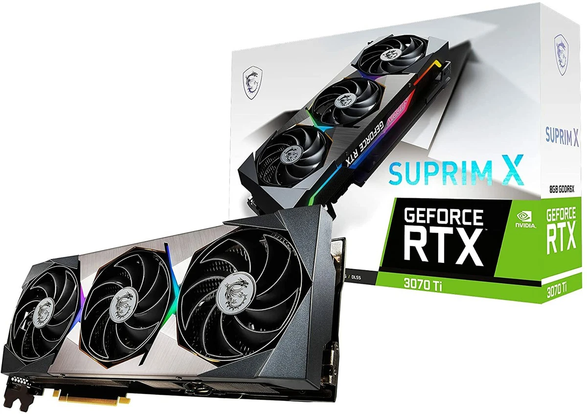 MSI GeForce RTX 3070 Ti GAMING SUPRIM X 8GB 256-bit GDDR6X 1860MHz