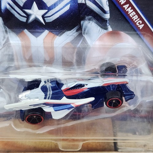 Hot Wheels The Falcon and the Winter Soldier Character Cars Captain America NEW - Picture 4 of 8