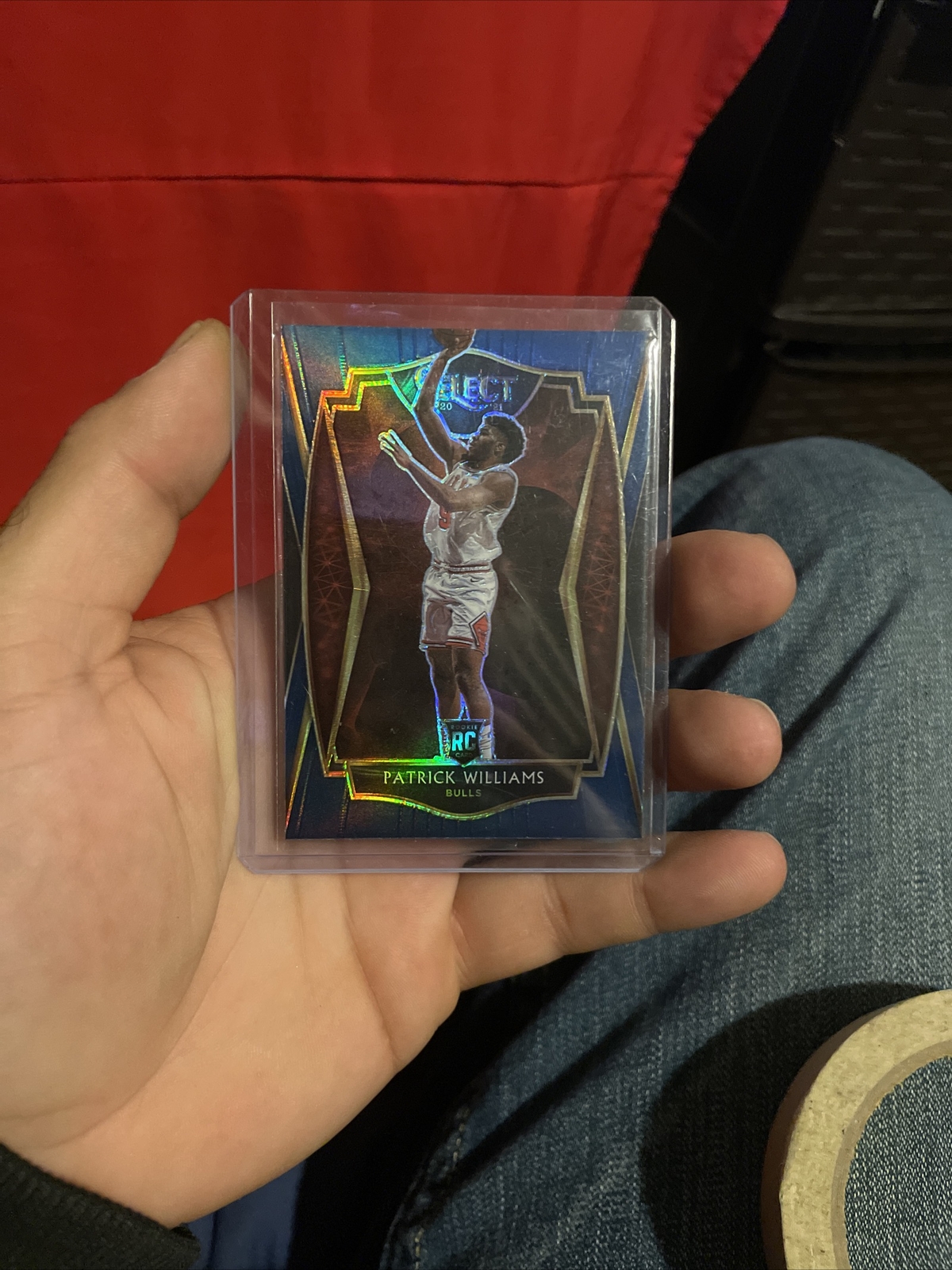 2020-21 Select Patrick Williams Premier Level Blue Prizm Silver Rookie RC #185