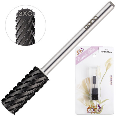 Pana 0.2cm Schaft Größe - Dlc Schwarz Flach Top Klein Fass Hartmetall Bit - 3X