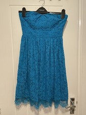 Coast ladies turquoise lace evening dress uk size 6
