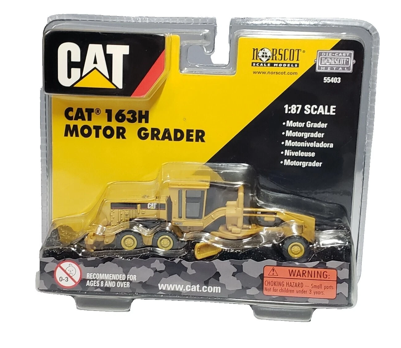 Norscot 1:87 Scale CAT Contemporary Manufacture Diecast Construction Equipment