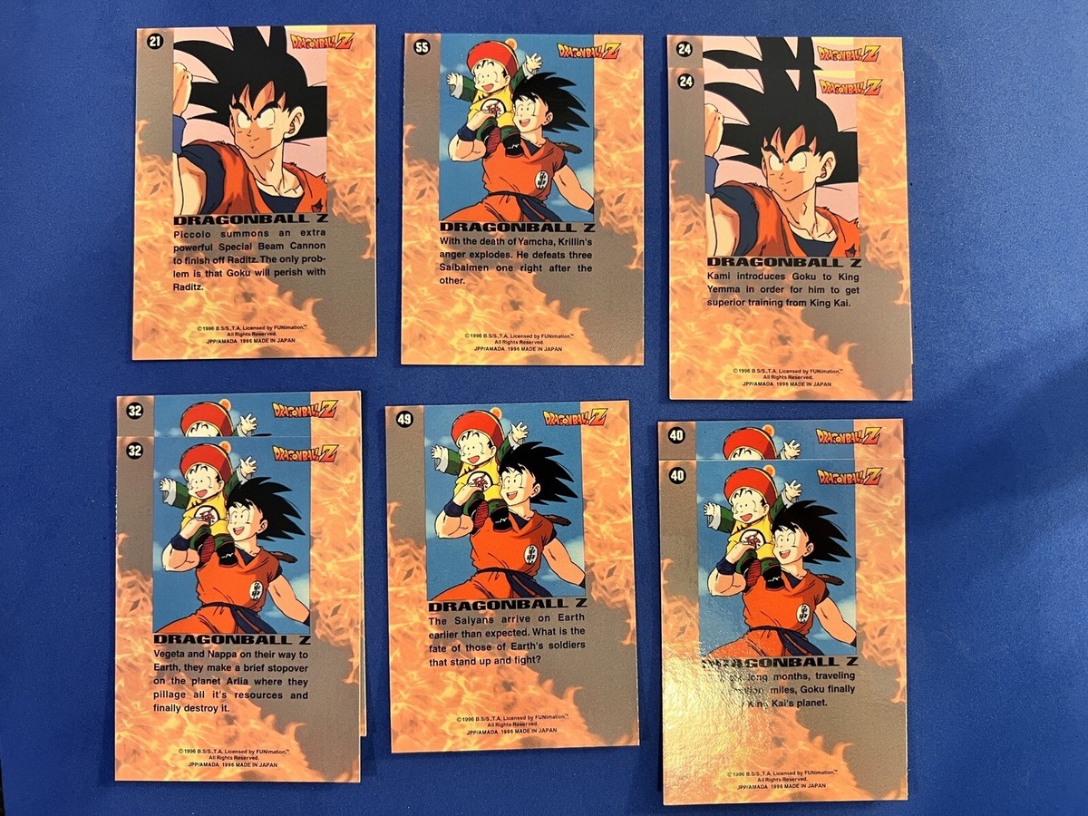 ⭐️ 1996 DRAGON BALL Z SERIES 1 21 CARDS LOT ASSORTMENT