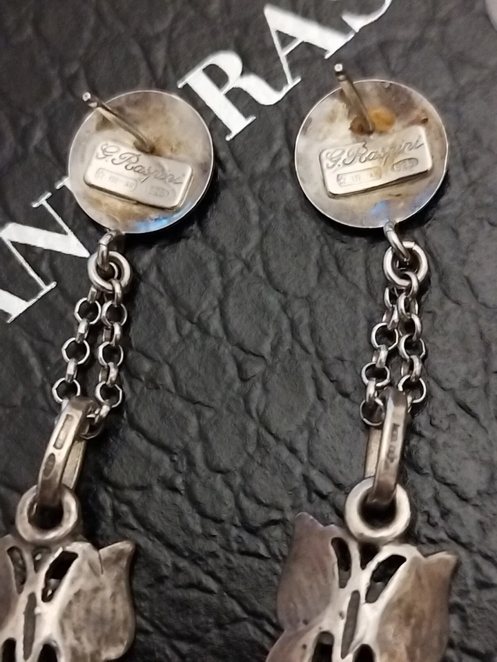 Orecchini Giovanni Raspini Pendenti Farfalla 🦋 Argento 925 Donna Butterfly - Immagine 3 di 4