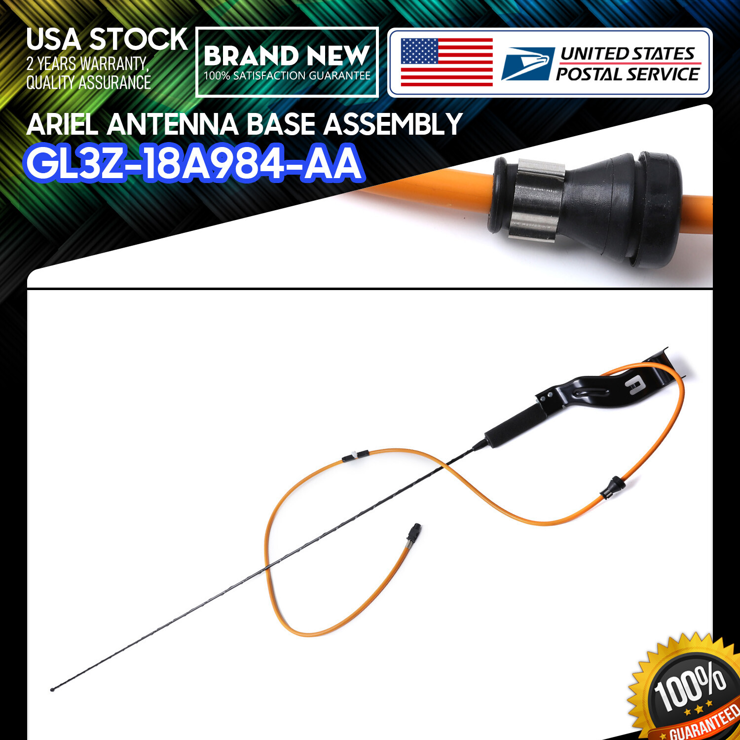 2015-2020 FOR Ford F150 Radio Antenna Mast Receiver w/ Cable GL3T-18A984-AC OEM