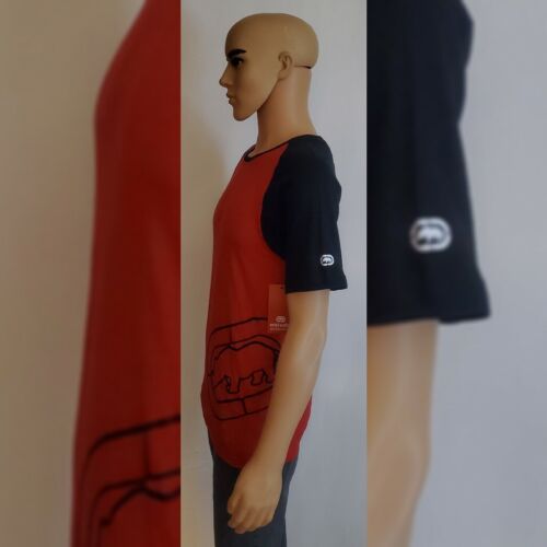 ECKO UNLTD LOUNGEWEAR TSHIRT MEN'S SHORT SLEEVE SIZE L RED LATERAL RHINO LOGO - Picture 3 of 12