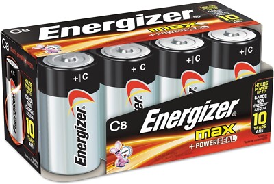Energizer MAX C Alkaline Batteries, 8-Count