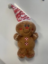 Dan Dee Collectors Choice Christmas Gingerbread Boy Man Plush Stuffed Toy 7 in.